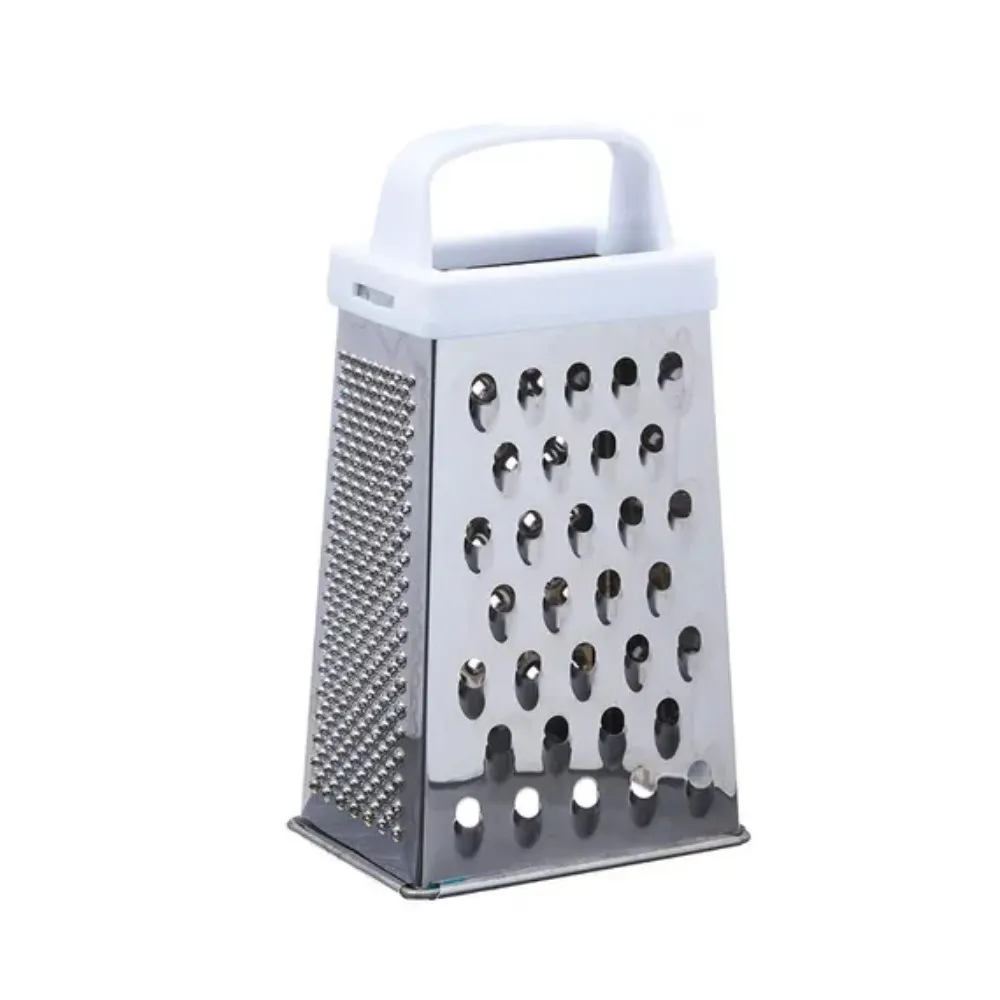 RALADOR DE 4 FAÇES EM AÇO INOX COM CABO PLÁSTICO (10X8X22)