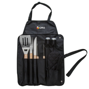 KIT CHURRASCO AVENTAL C 7 ACESSORIOS AG325880X40