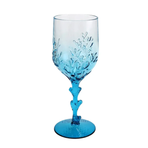 TACA DE ACRILICO CORAL AZUL 470 ML