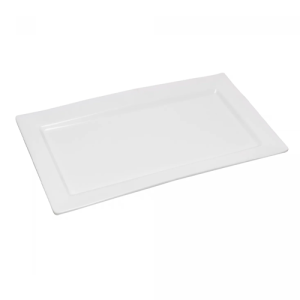 TRAVESSA DE MELAMINA RETANGULAR BRANCA 41,5 X 25,5CM