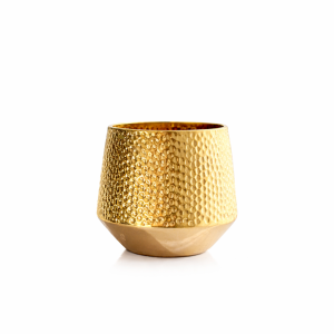 VASO CERAMICO IMPORT J144GM (DOURADO PERFURADO) 1