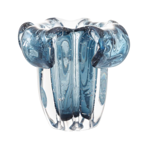 VASO DE VIDRO ITALY AZUL 