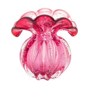 VASO DE VIDRO ITALY ROSA 1